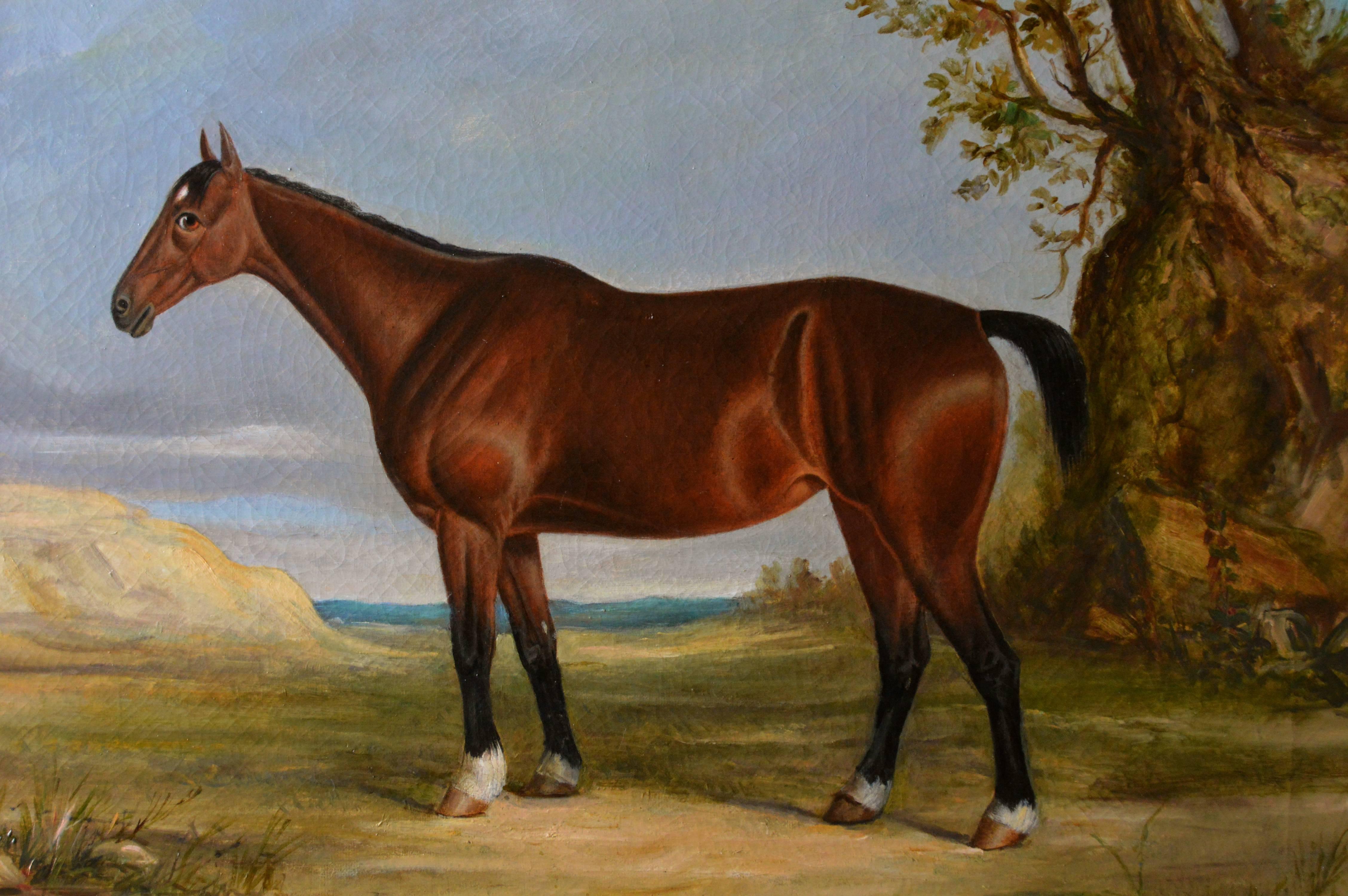 horse portrait painting