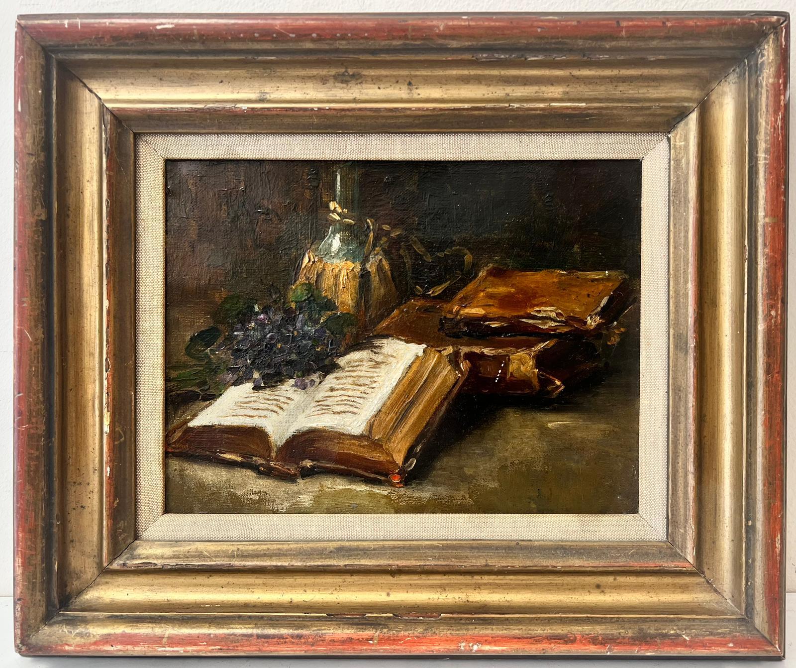 painting of an open book