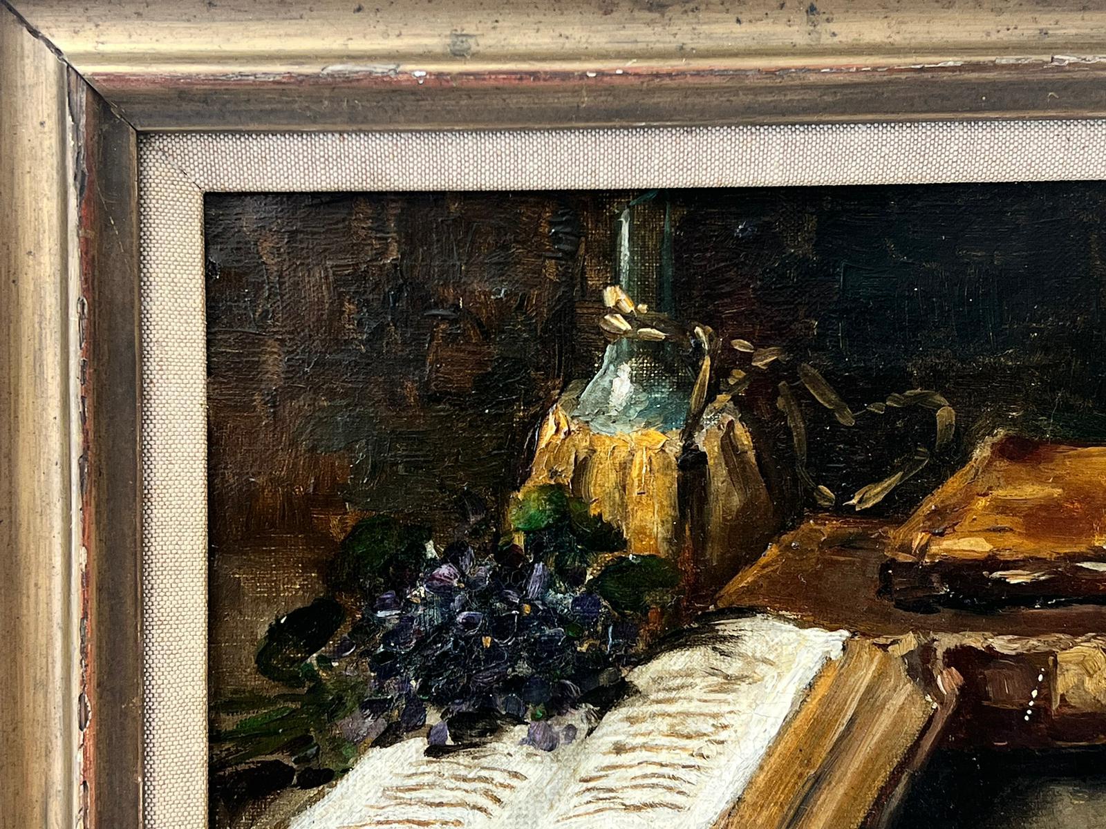 painting of open book