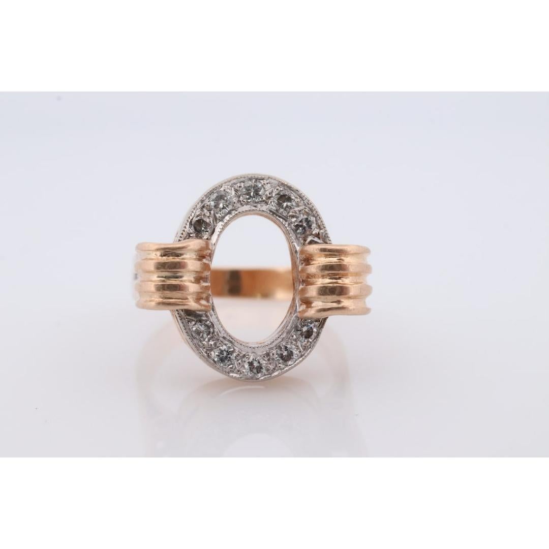 Circle Ring. 14k Diamond Encrusted Circle of life. Life Diamond Circle Promise For Sale 6