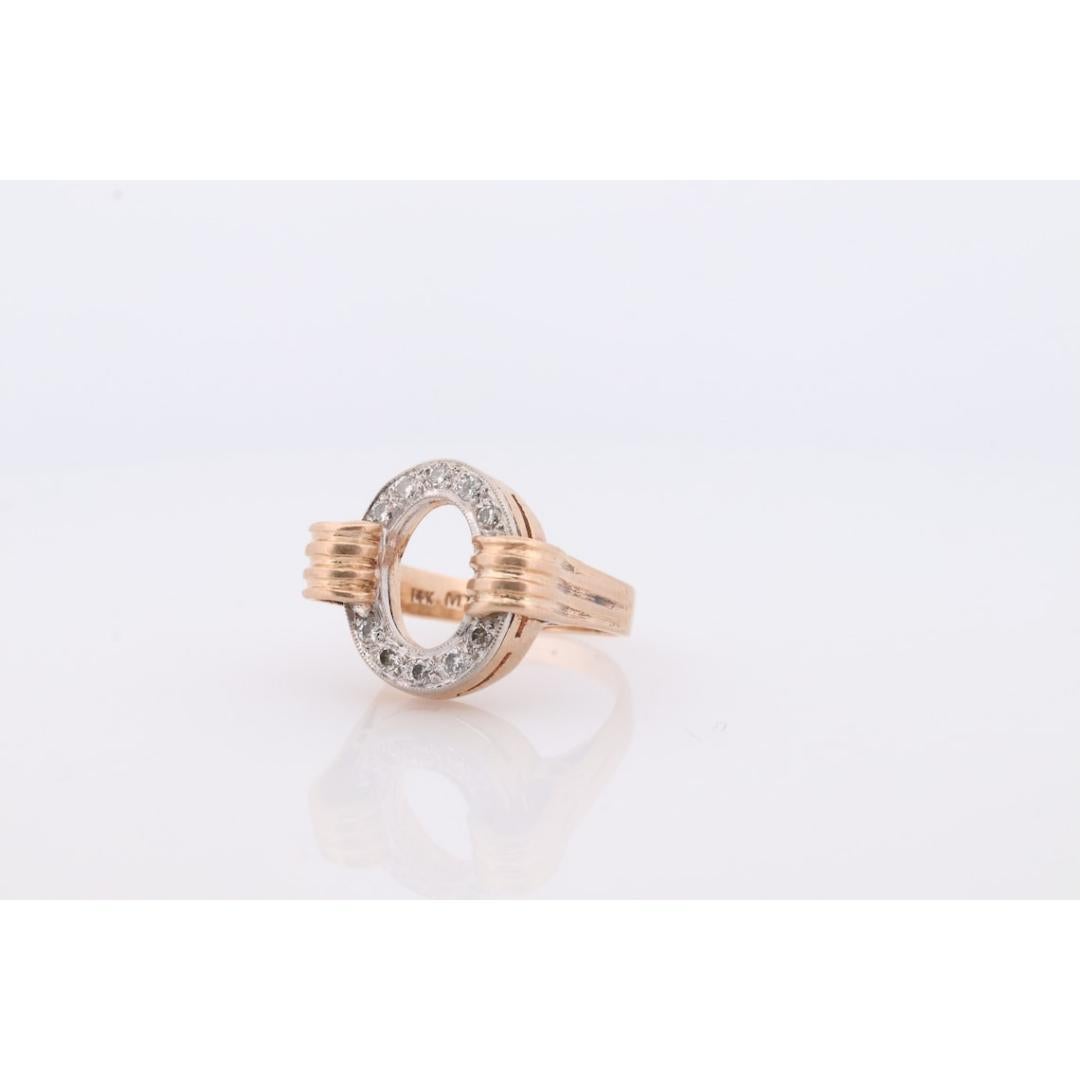 Vintage

Gemstone: Diamond

Spectacular Ring.

14k Yellow and White Gold encrusted with diamonds.

Circle of Life representing the continuity of life

Details:
Size 7
7.1 Grams total weight
2mm diamonds. Total 0.30ctw
VS clarity
16.5mm wide