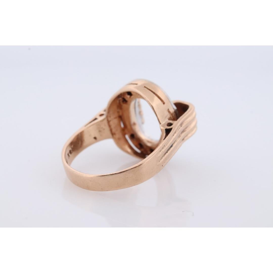Circle Ring. 14k Diamond Encrusted Circle of life. Life Diamond Circle Promise In Good Condition For Sale In Port Charlotte, FL