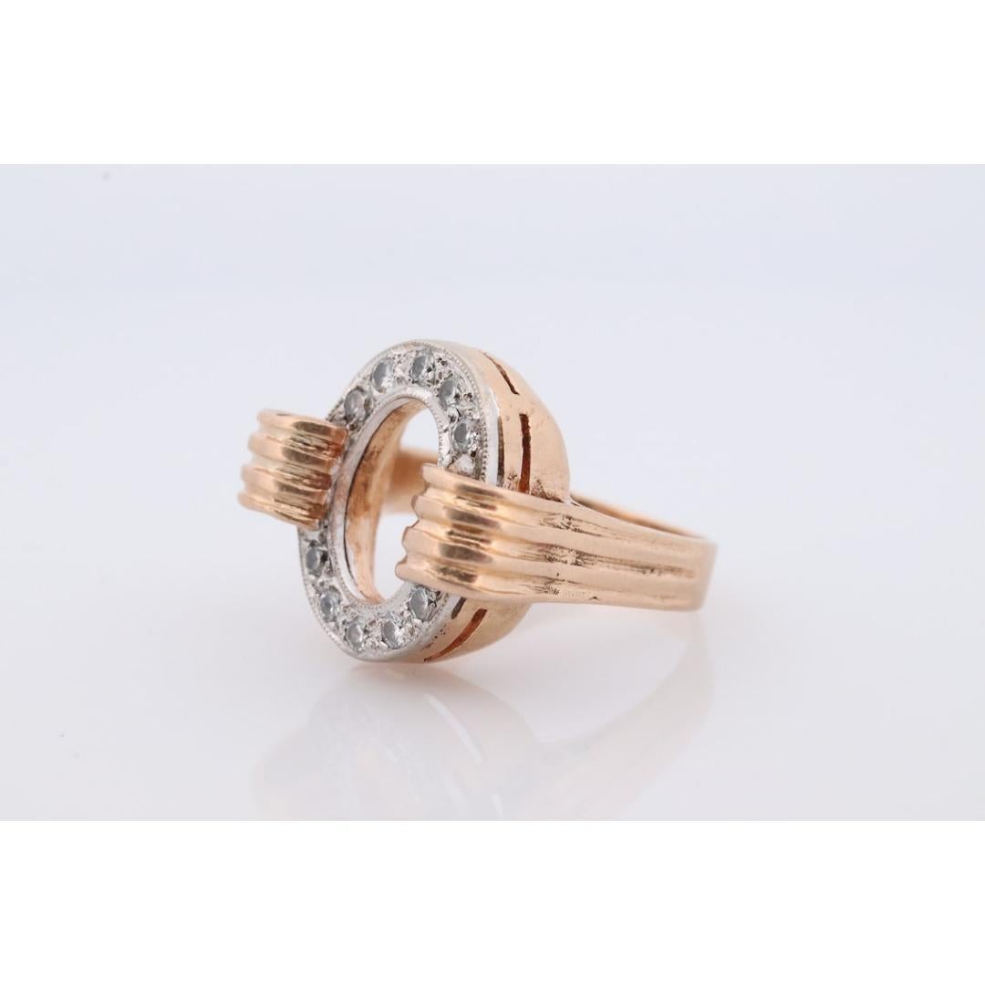 Circle Ring. 14k Diamond Encrusted Circle of life. Life Diamond Circle Promise For Sale 5