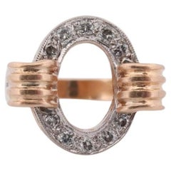 Circle Ring. 14k Diamond Encrusted Circle of life. Life Diamond Circle Promise