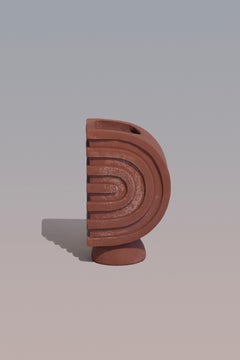 Circle Skyscrapers, Handmade Ceramic Table Vases