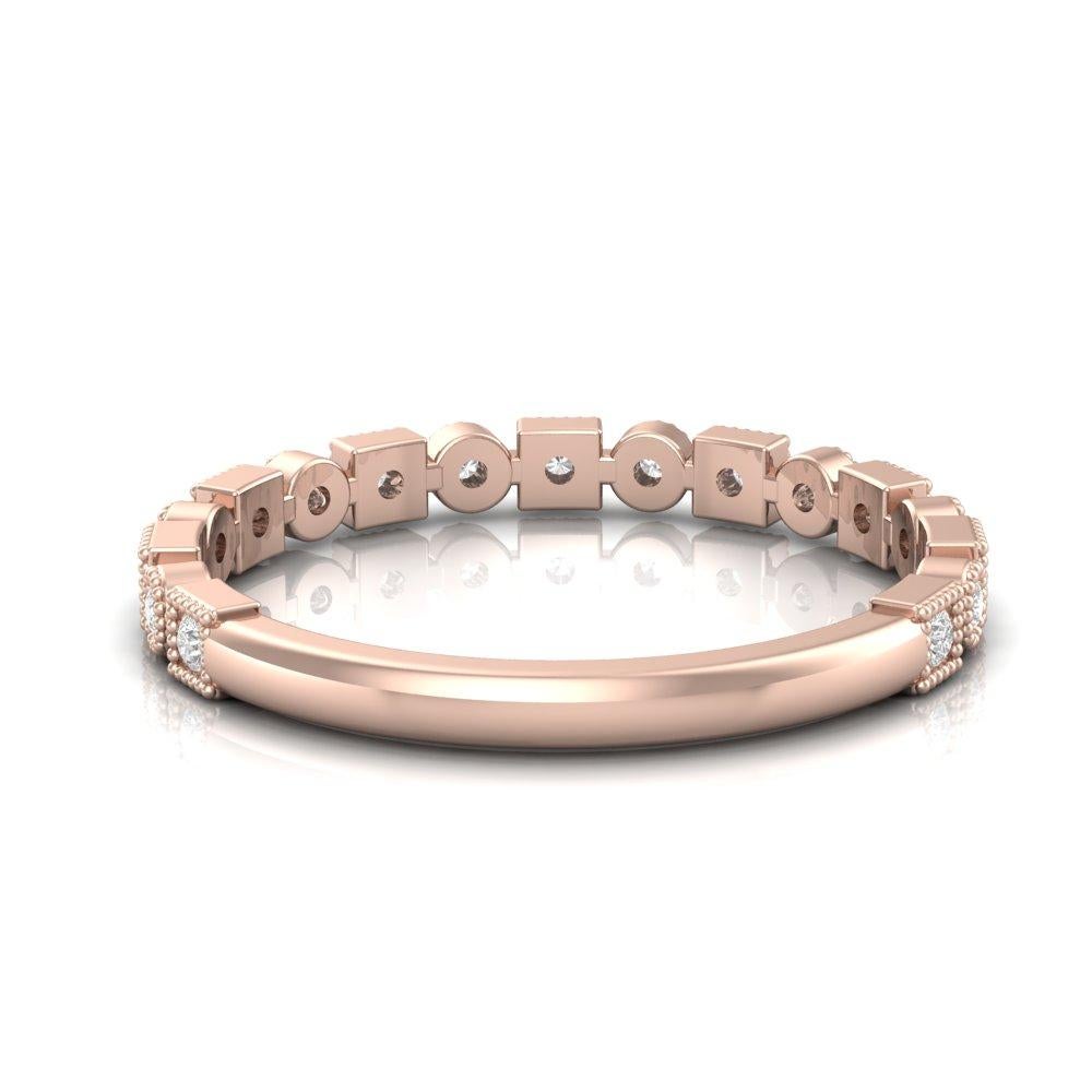 Circle & square diamond Band For Sale 4
