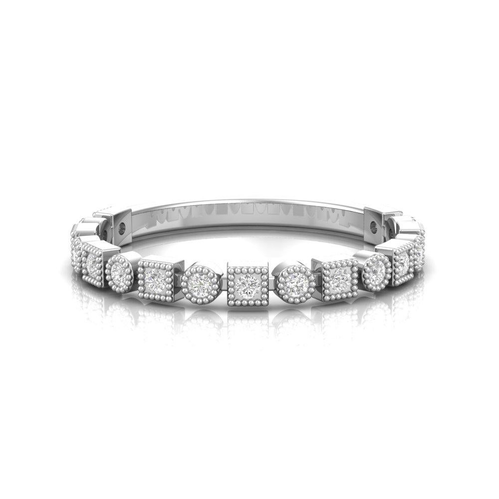 Circle & square diamond Band For Sale 1