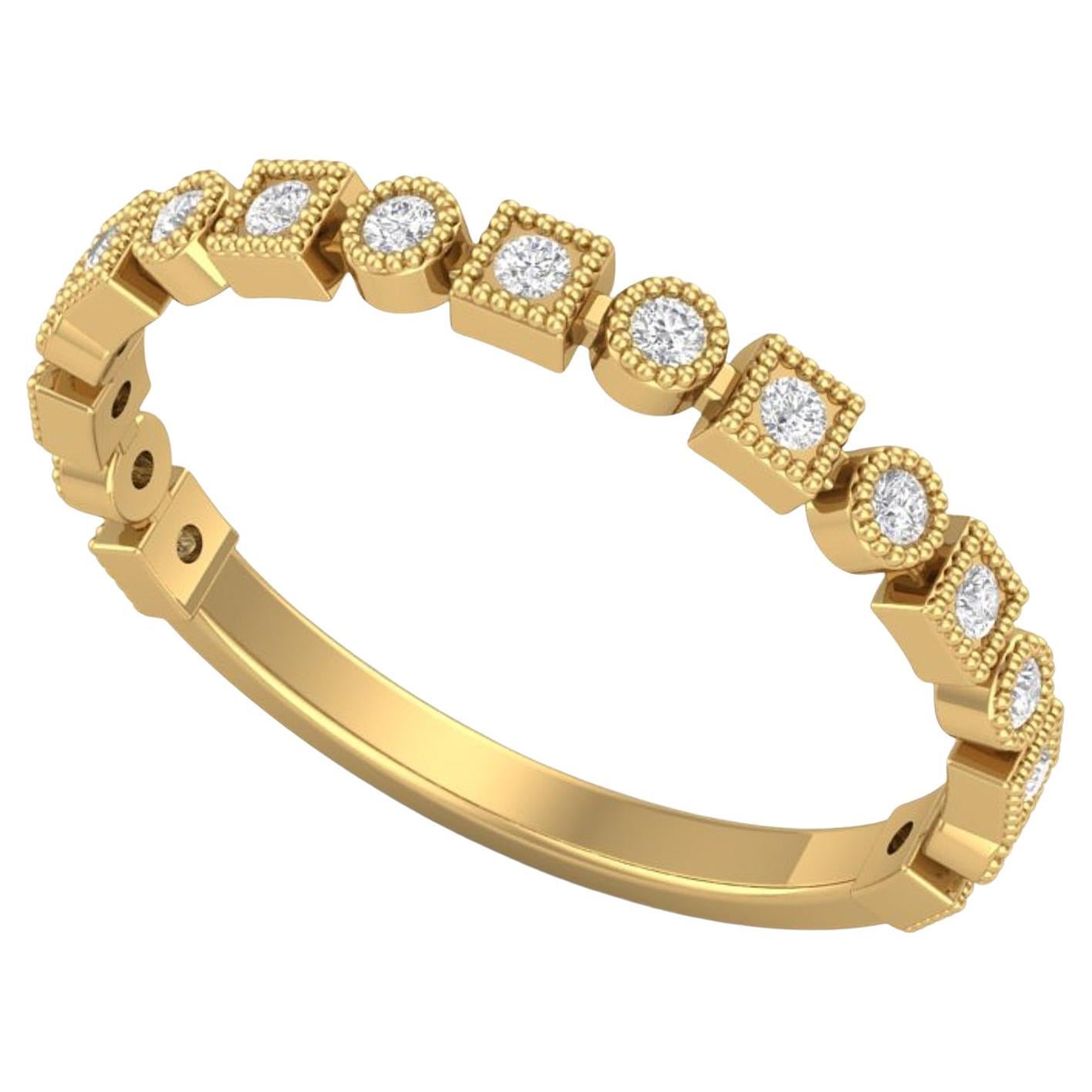 Circle & square diamond Band For Sale
