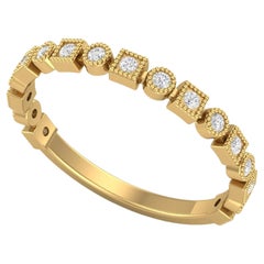 Circle & square diamond Band