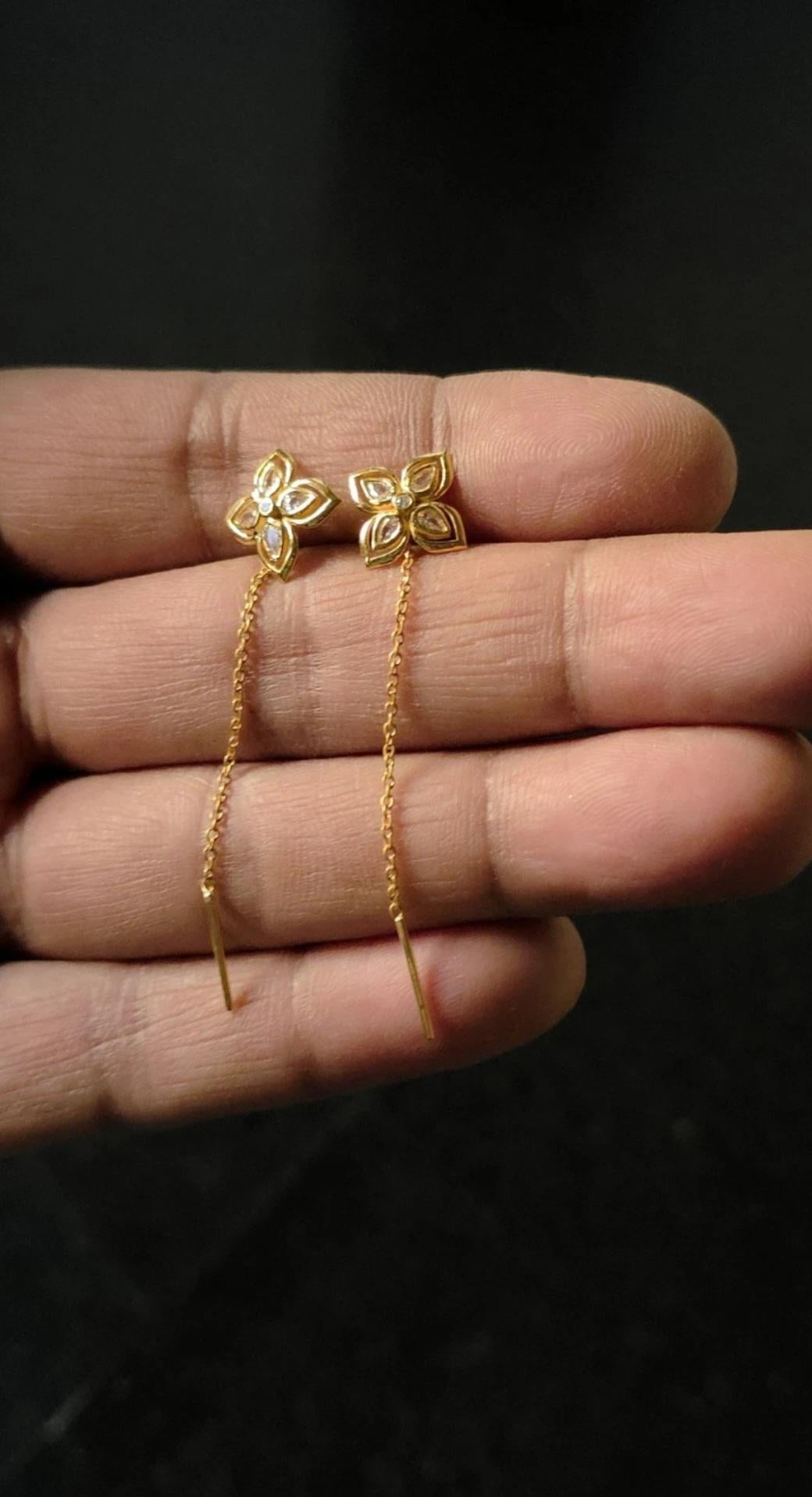 Orecchini a cerchio in argento 925 Donna Moda Regalo di Natale. in vendita 2