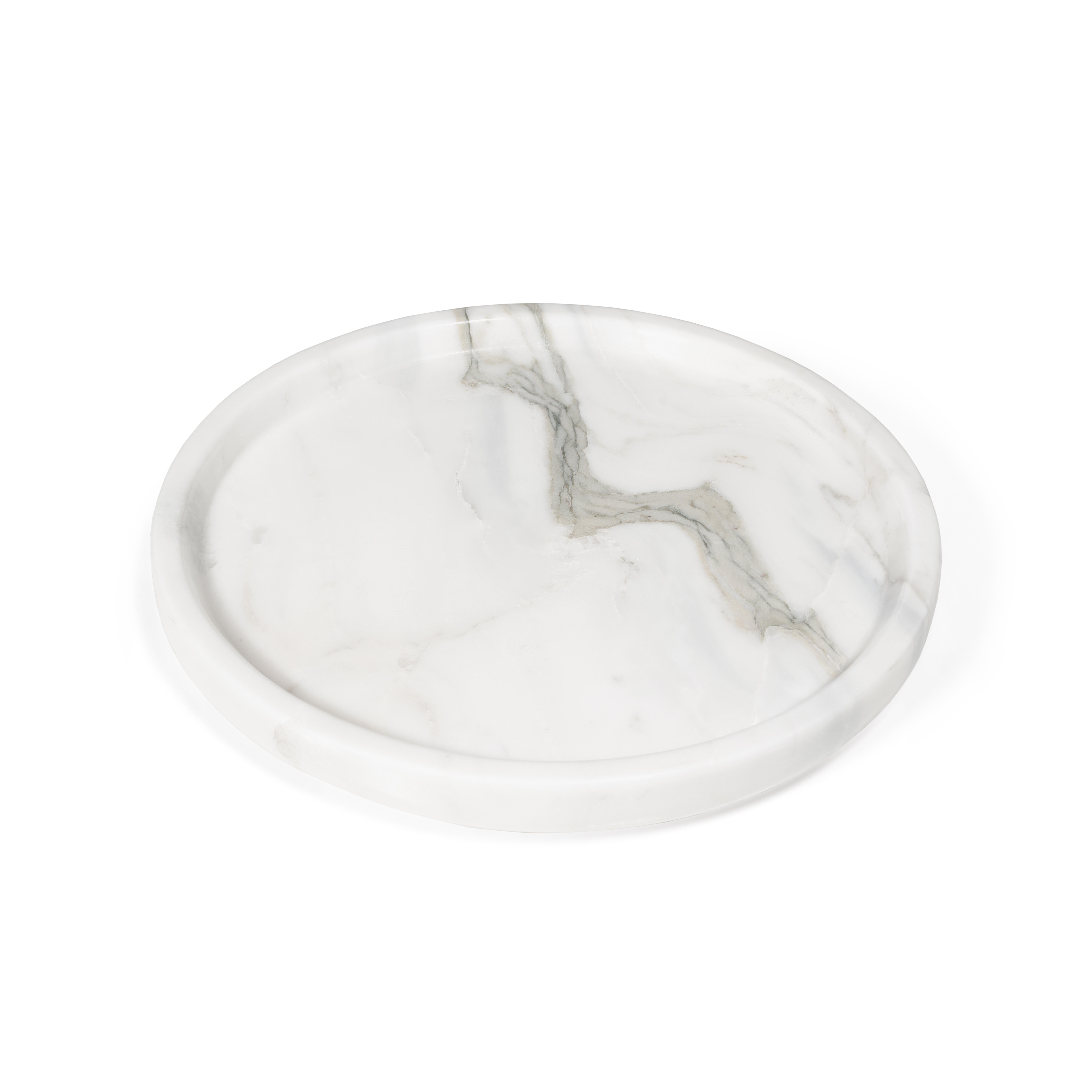 Portuguese Circle Tray, Estremoz Marble For Sale