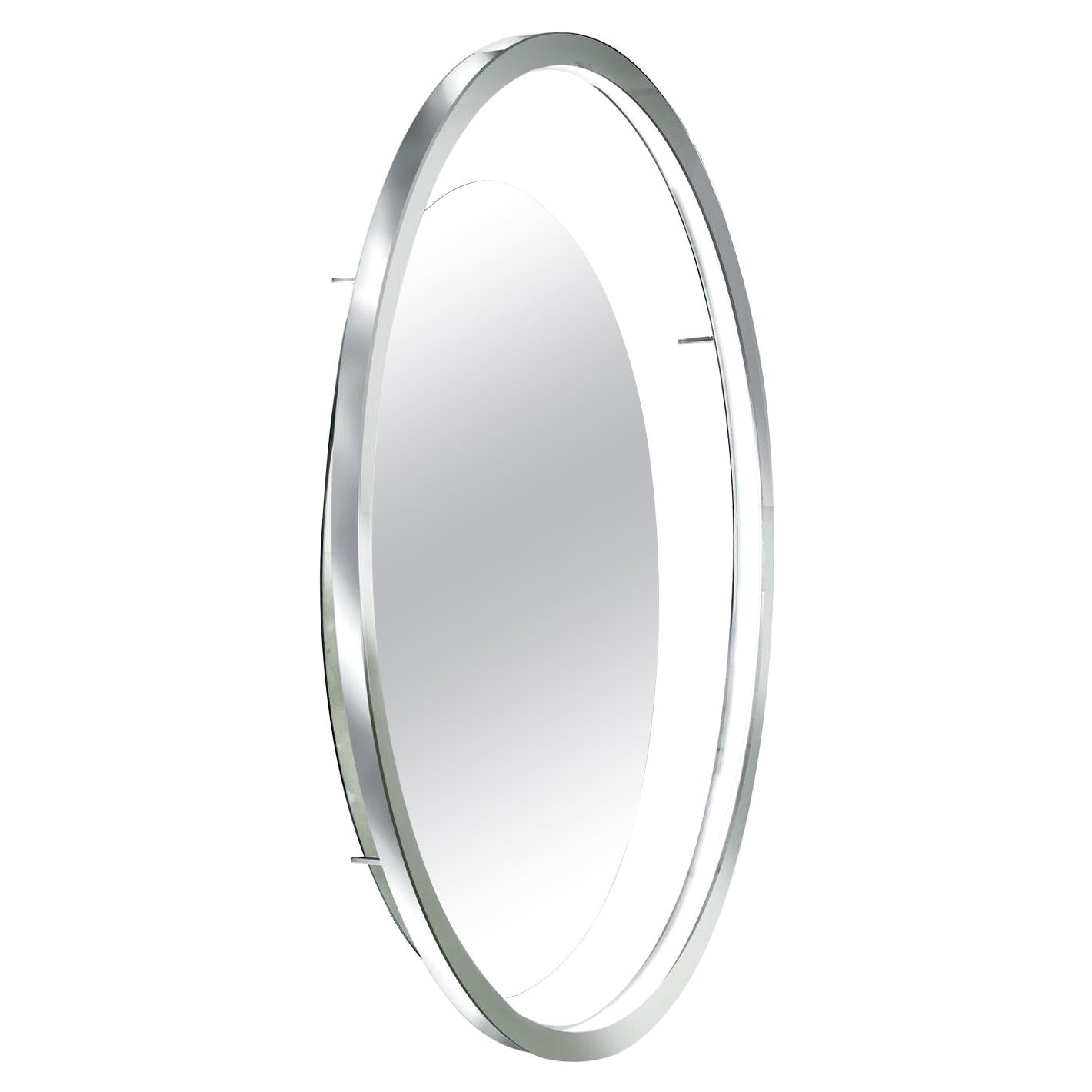 Miroir mural à cercle avec lampe LED