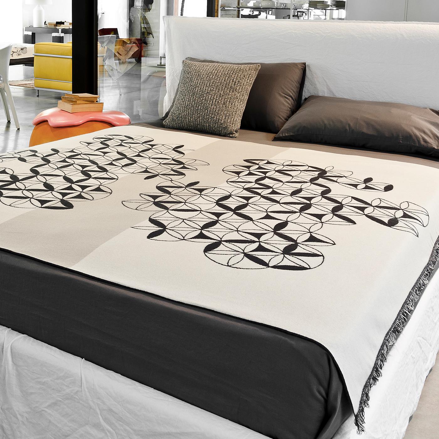 Modern Circles by Compass Blanket by Roberta Licini