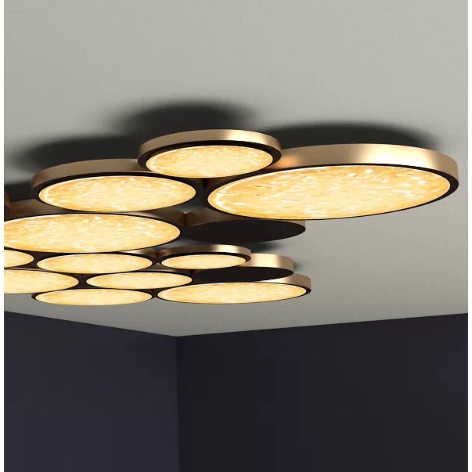 Post-Modern Circles Flush Mount by Dainte For Sale