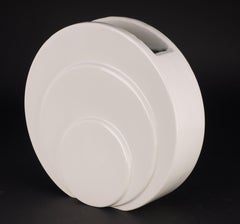 "Circlet" Vase, McStay Jackson for Trent Art China, White, Art Deco 1935-1942