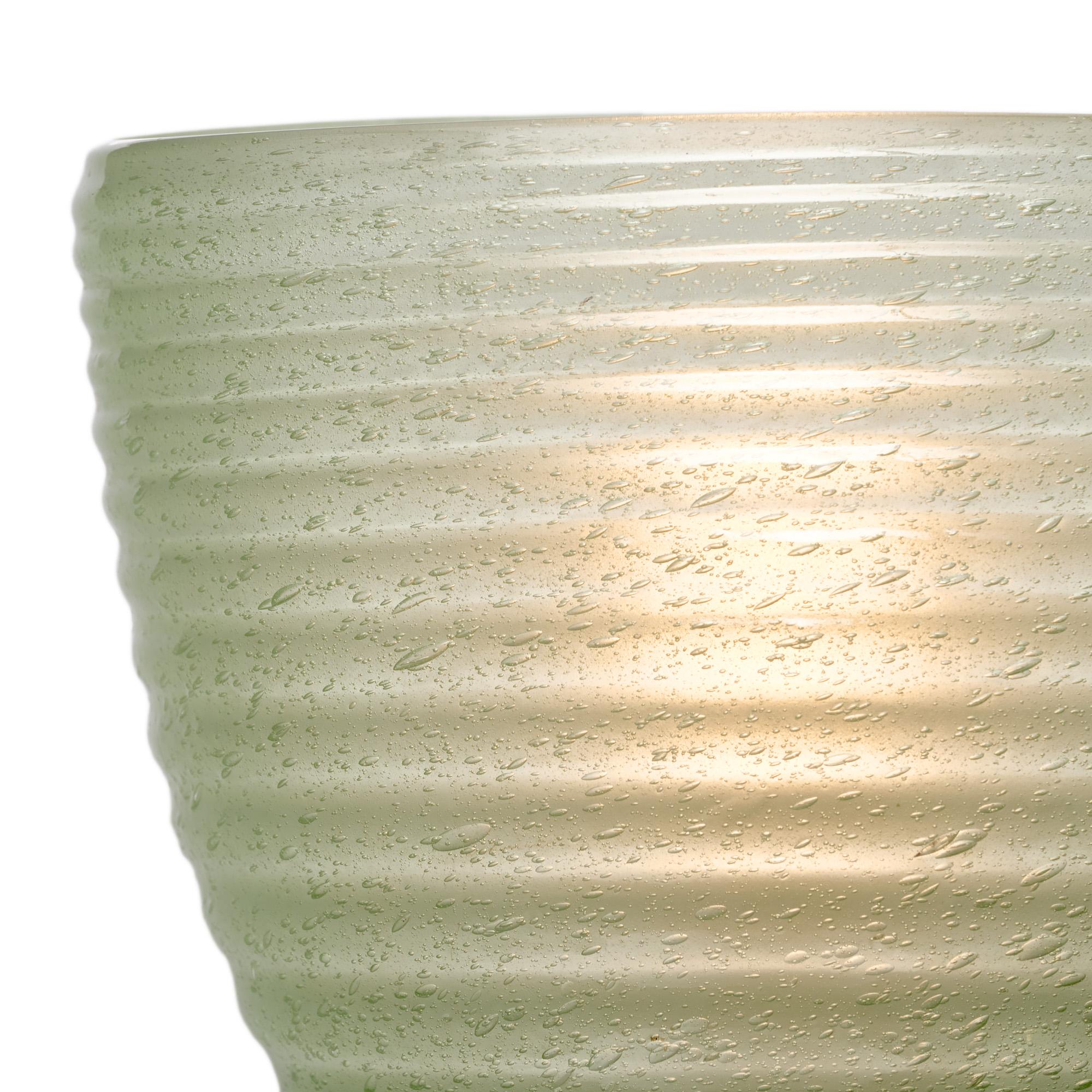 Modern “Circoli” Murano Glass Green Sconces For Sale