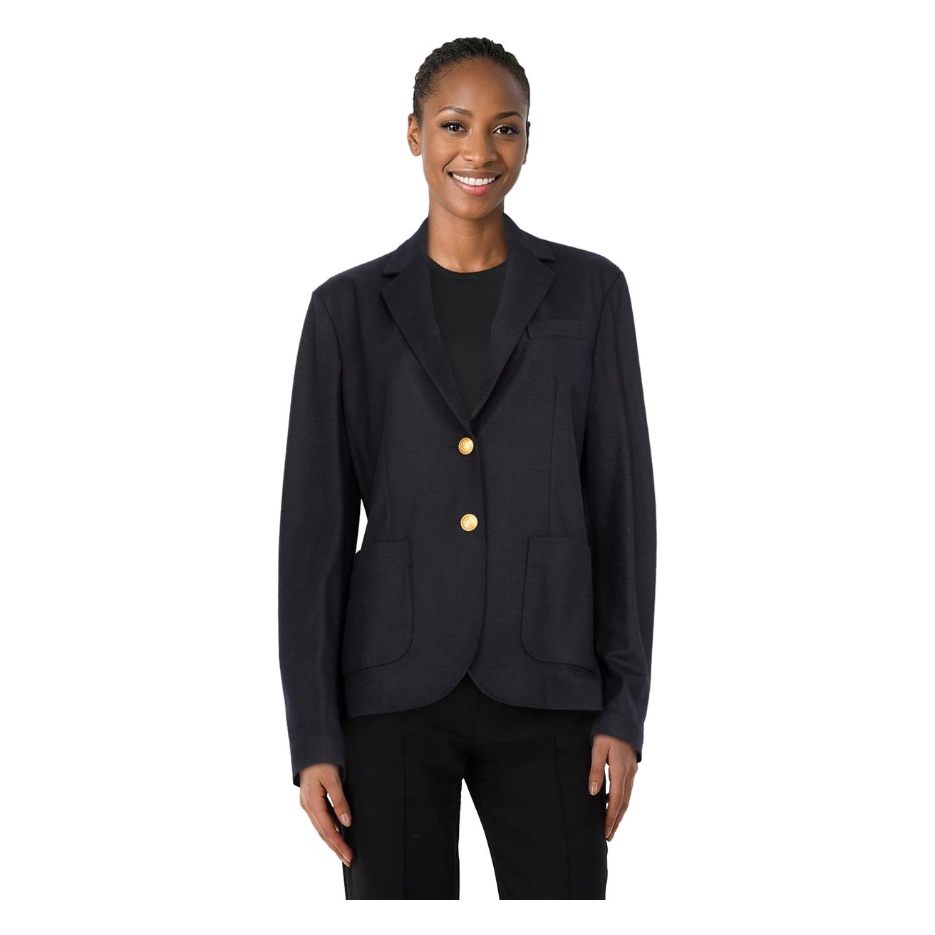 Circolo 1901 Navy Virgin Wool Single Breast Blazer Size XXL