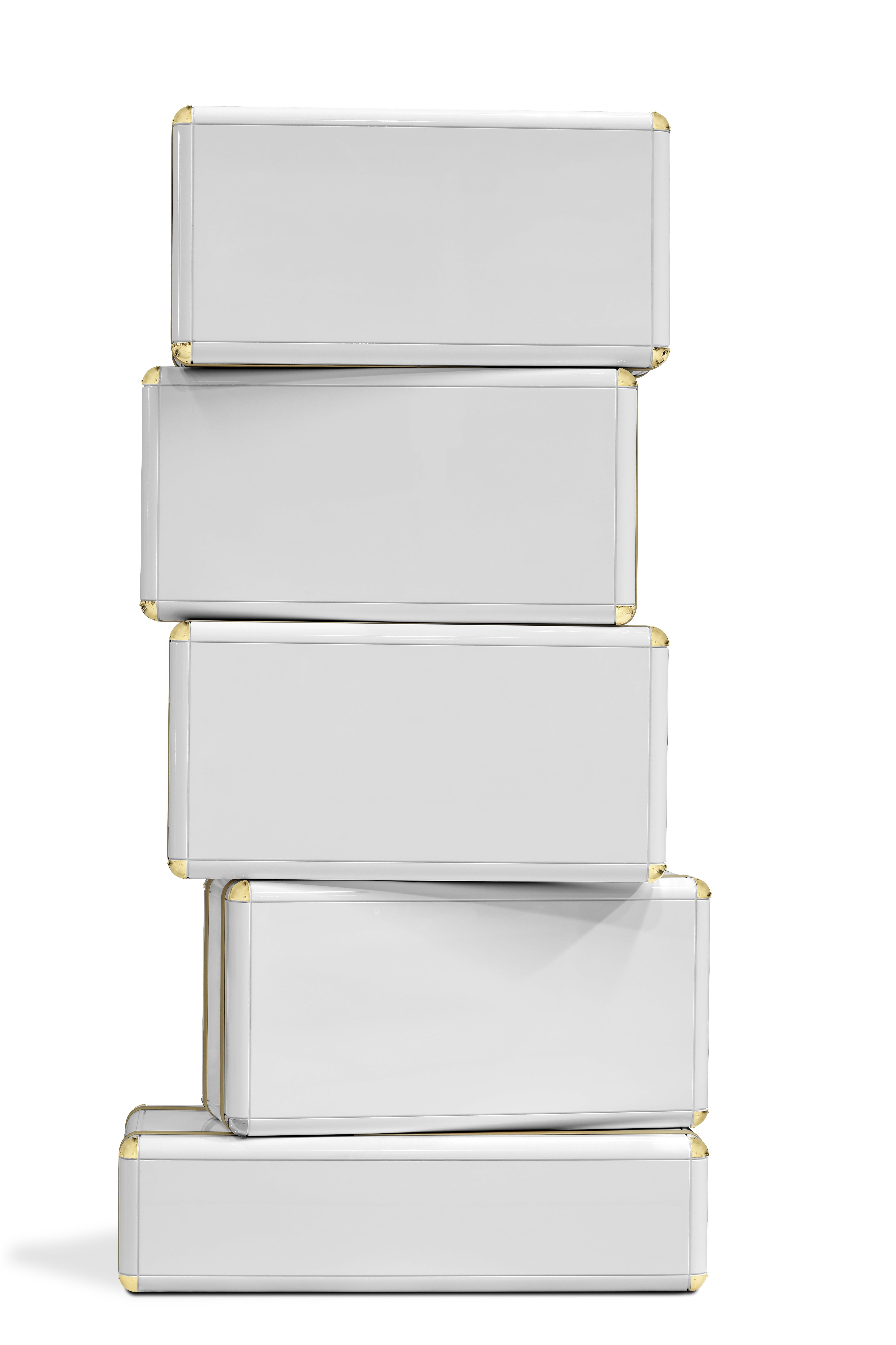 Fantasy Air Bookcase Limited Edition with Gold Leaf by Circu Magical Furniture In New Condition For Sale In New York, NY