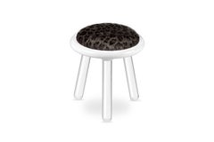 Illusion Leopard Kids Stool in Clear Acrylic Legs by Circu Magical Furniture