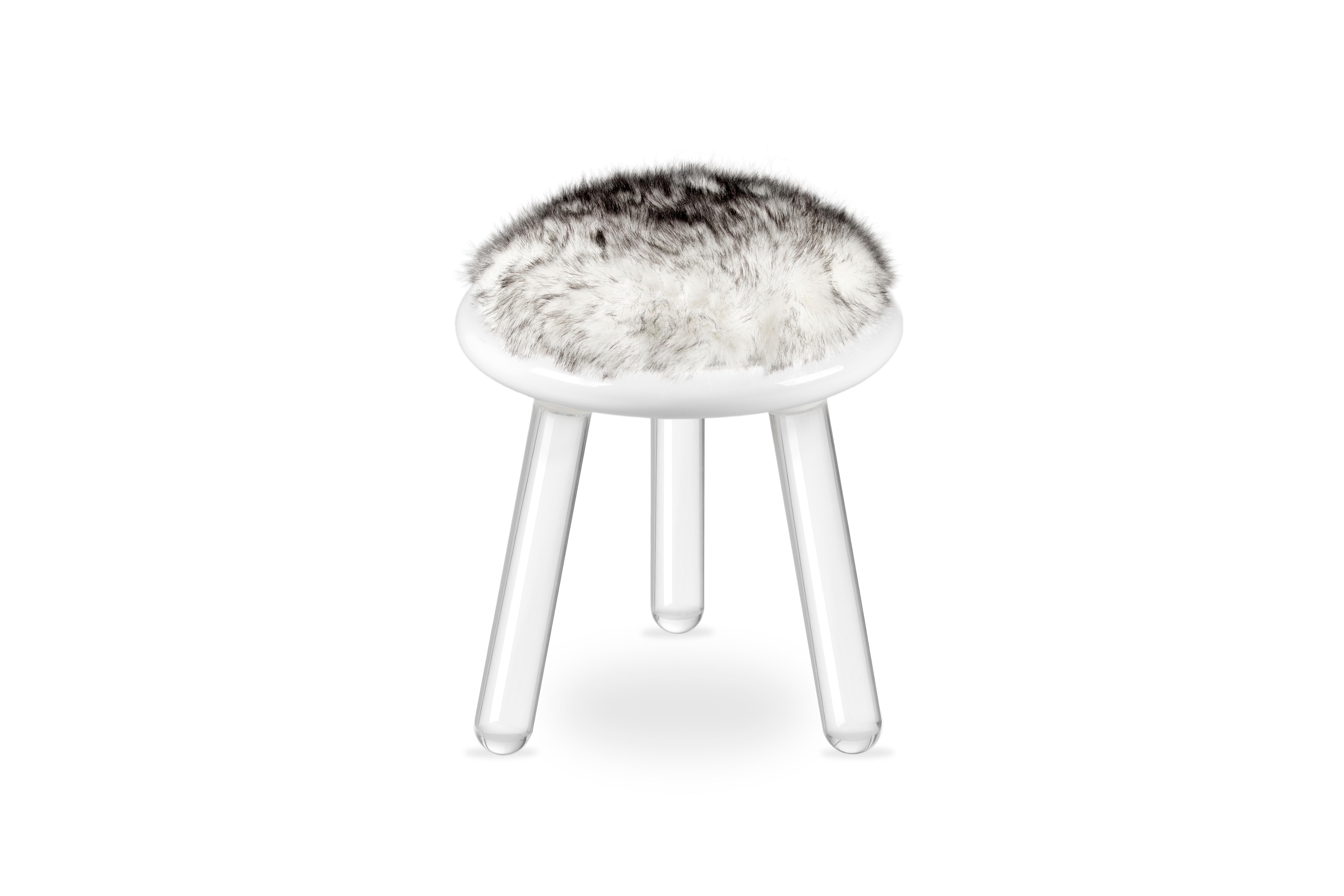 Illusion White Bear Kids Stool in Clear Acrylic by Circu Magical Furniture

The Illusion Series brings a touch of magic to the children's playroom decor. This kids’ furniture set includes a table, a stool, and a chair, the perfect addition to every