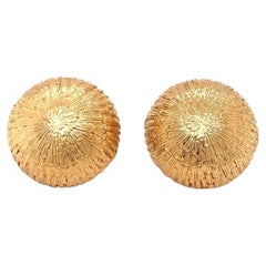 Circular 18K Yellow Gold Earrings by Tiffany & Co., circa 1970s