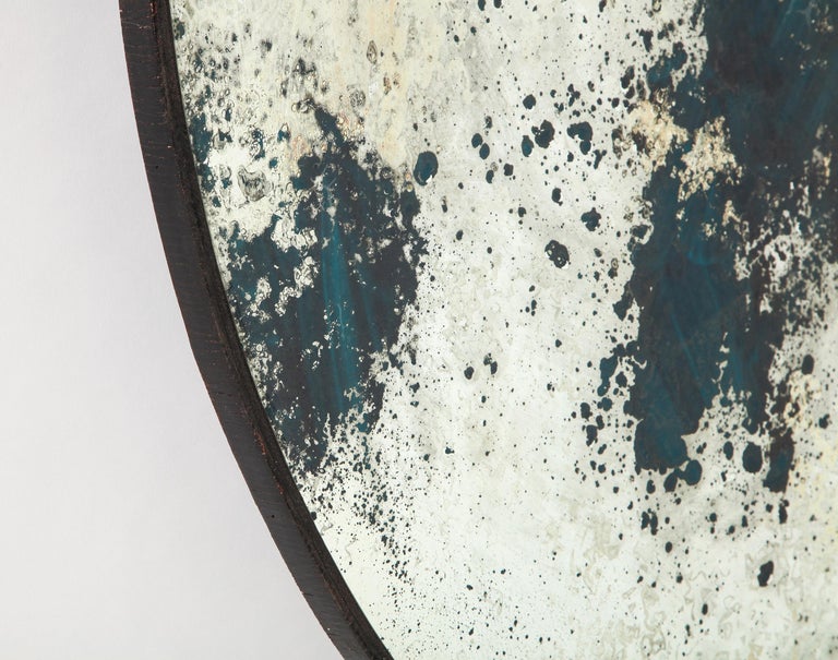 Circular AcidWashed Mirror, Modern at 1stdibs