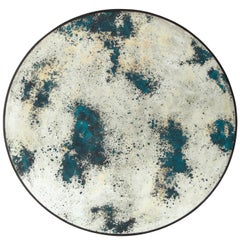 Circular Acid-Washed Mirror, Modern
