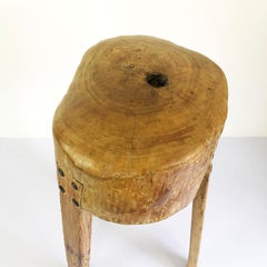 Circular Antique Butcher Block