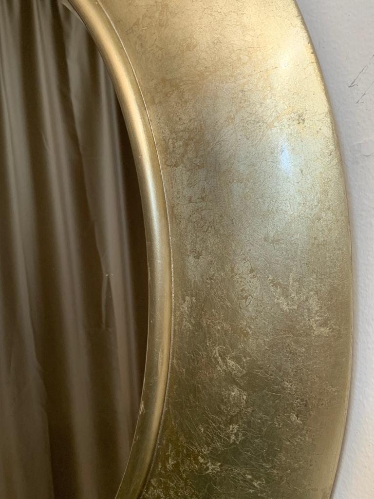 Circular Beveled Mirror with Frame, 1990s For Sale 4
