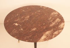 Circular Black Marble Coffee Table, Spain, 1990s