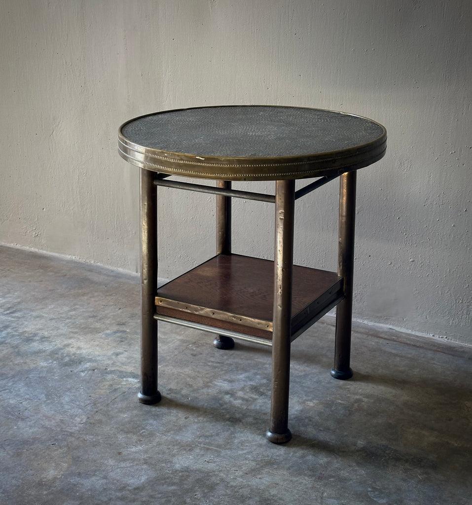 Early 20th Century Circular Brass Side Table