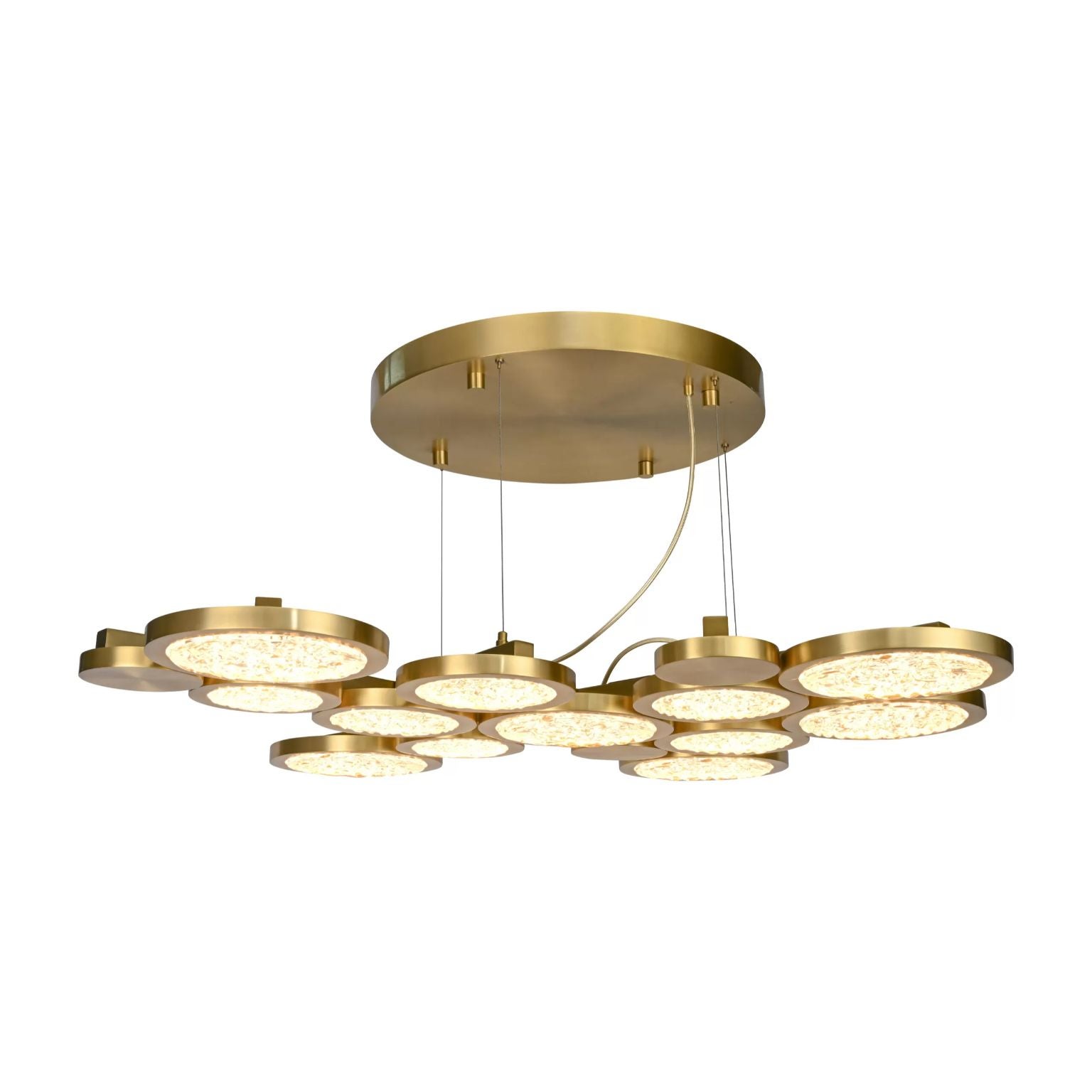 Circular Chandelier by Dainte For Sale
