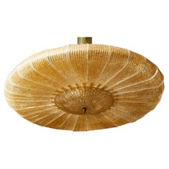 Lustre circulaire en verre de Murano par Studio Glustin