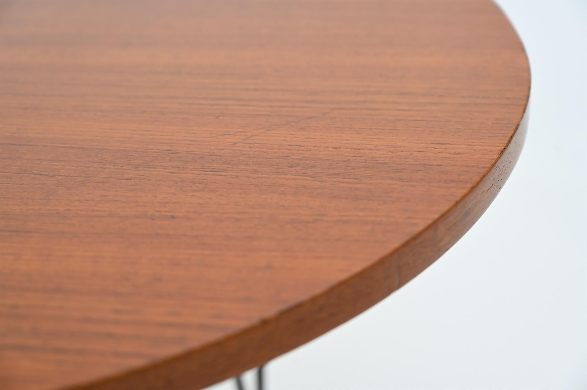 Mid-20th Century Circular Cherrywood Side Table