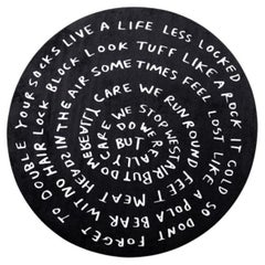 Circular Chronicles Carpet Round in Non-slip Polyester & Polyamide