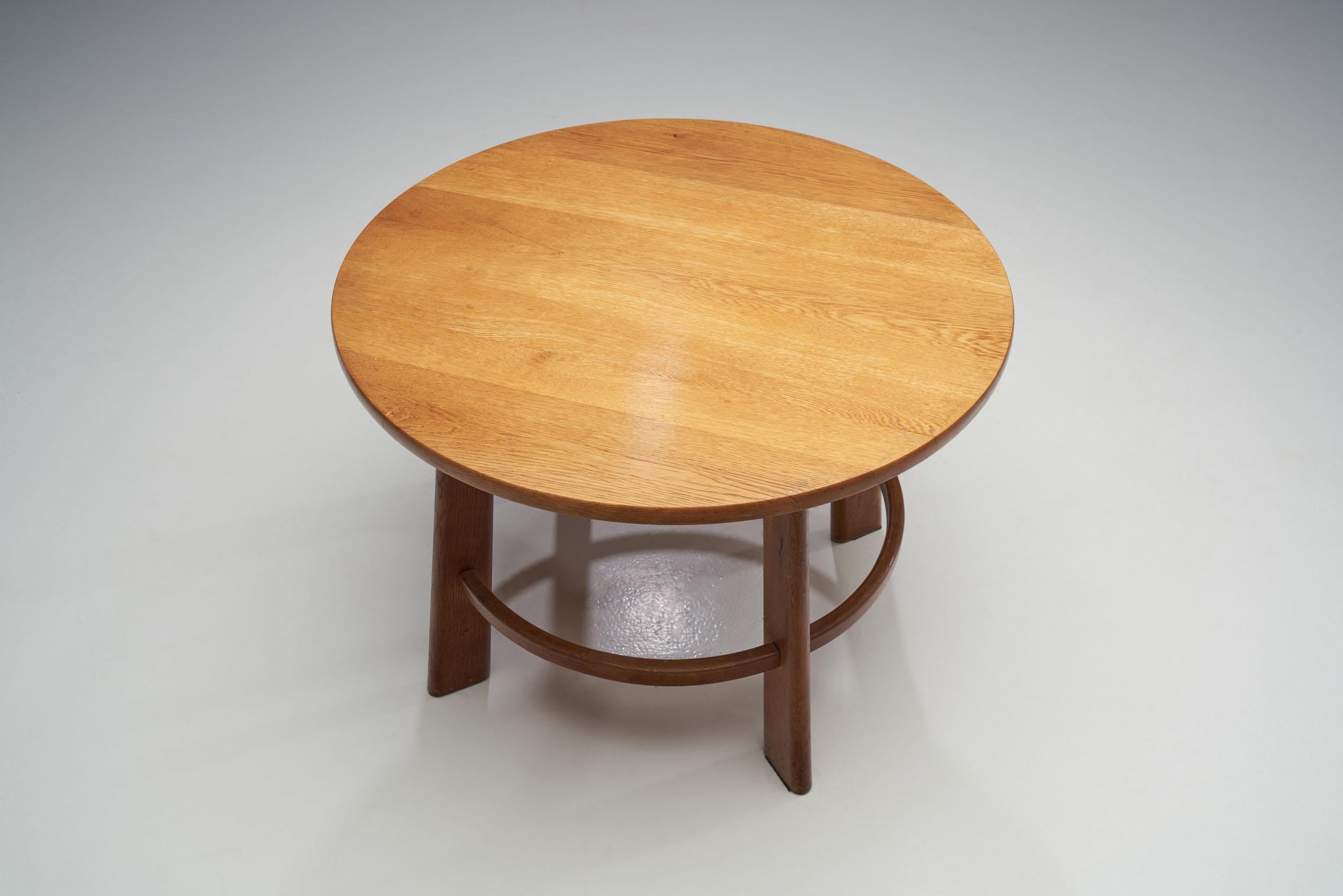 Circular Coffee Table by Danish Cabinetmaker, Denmark, circa 1950s 2