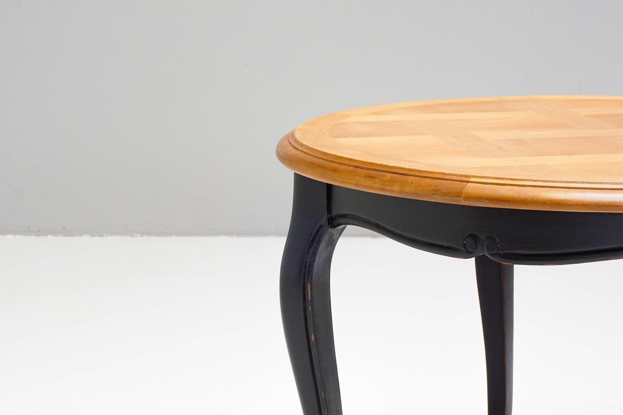 Chêne Table basse circulaire en vente