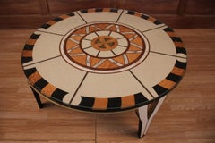 Circular Coffee Table in the Style of Carlo Bugatti