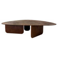 Circular Coffee Table Unique Organic Rust Modern/Contemporary Corten Steel 