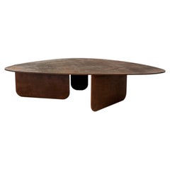 Circular Coffee Table Unique Organic Rust Modern/Contemporary Corten Steel