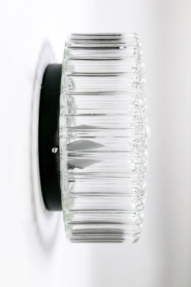 Circular Crystal Clear Bubbles Sconce by Helena Tynell In Excellent Condition In San Francisco, CA