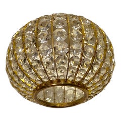 Circular Crystal Light Fixture