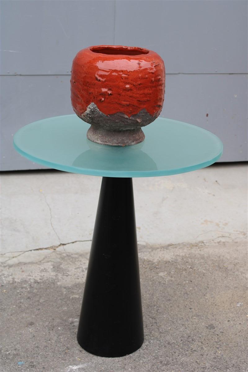 Bol décoratif circulaire Zaccagnini Italian Design Red des années 1960 en vente 4