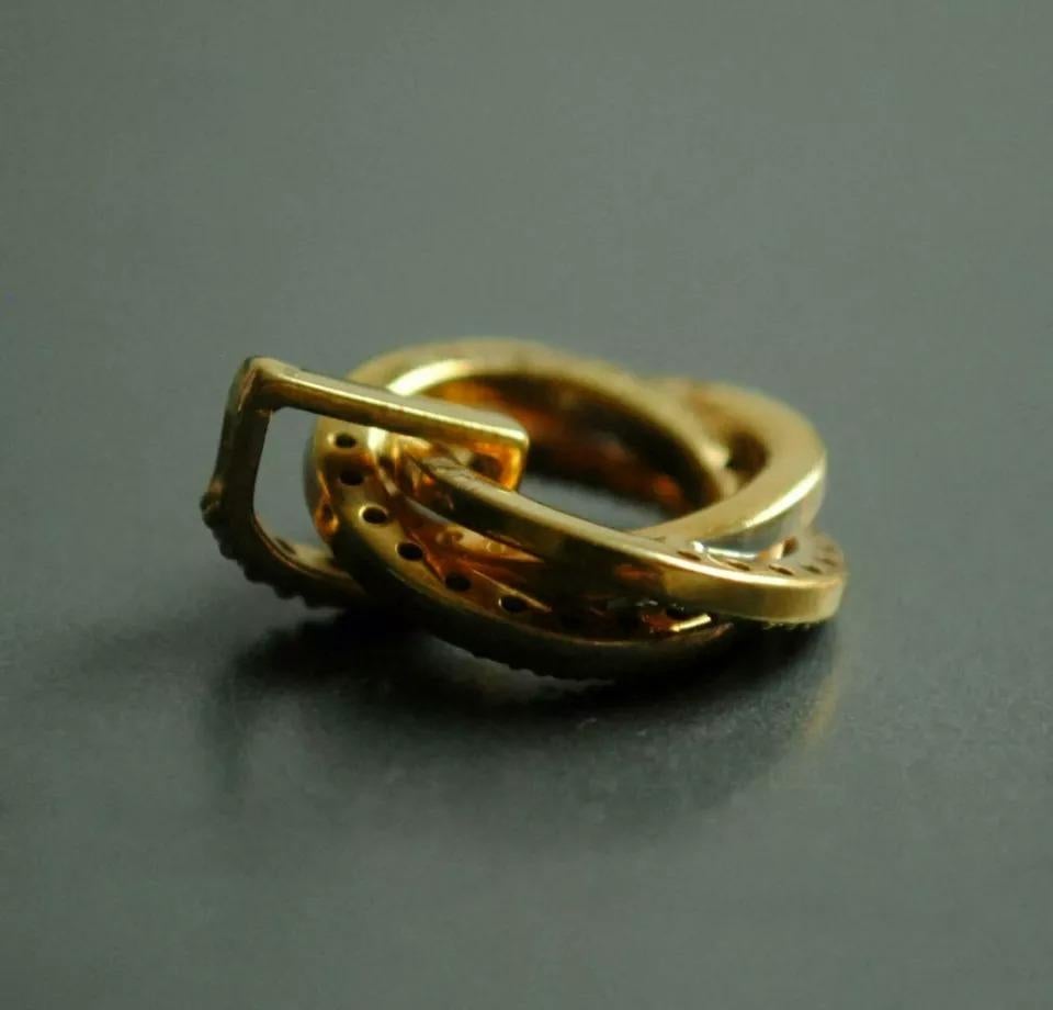 Set di collane circolari con diamanti Set di collane in oro massiccio 14k a 3 toni Regalo
Catena- Argento 925 (16