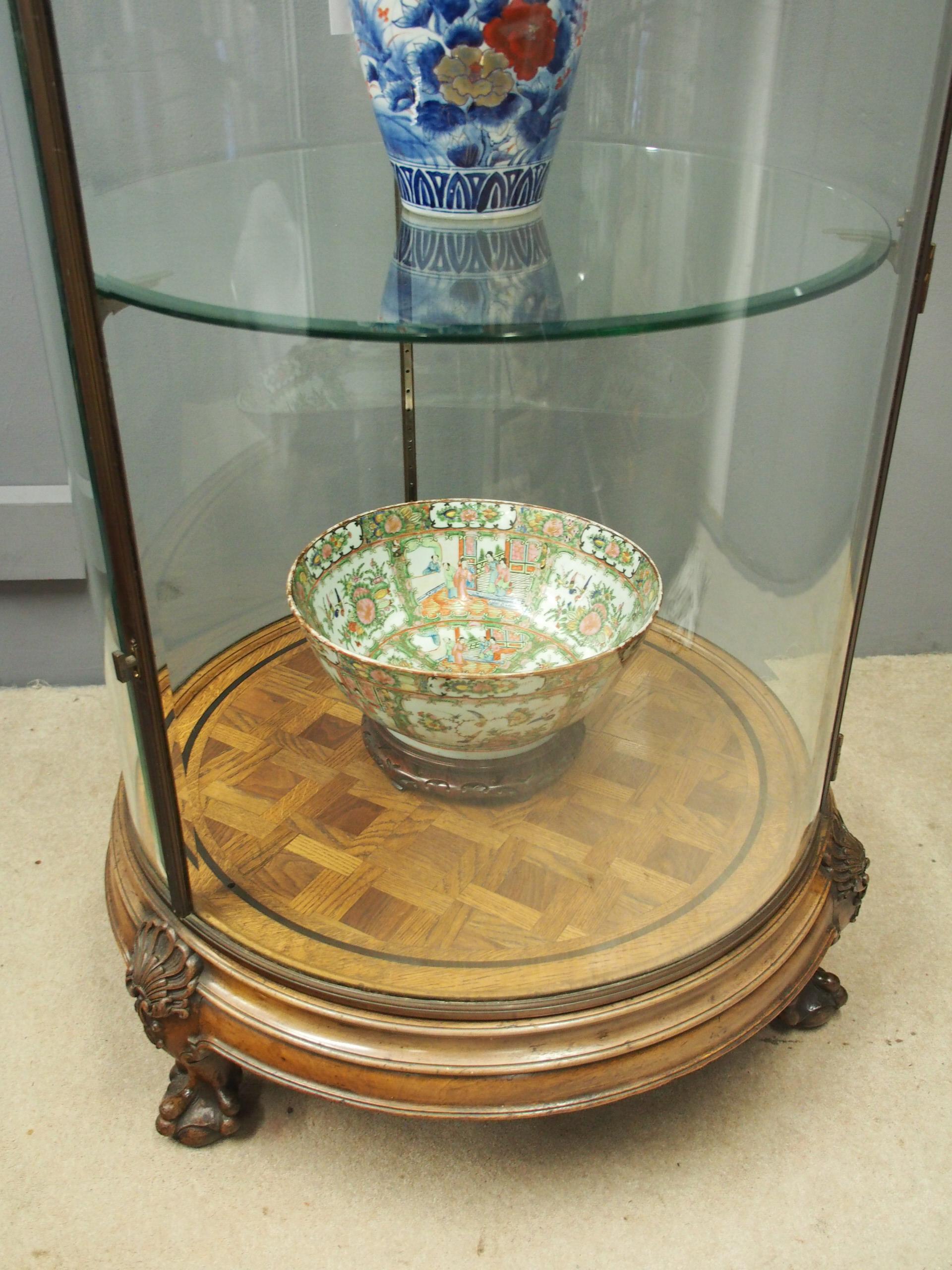 Bronze Circular Display Cabinet from Hamilton & Inches Edinburgh For Sale