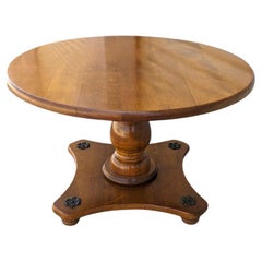 Circular End Table, Side Table, Solid Maple Wood, Mid Century, MCM, Maximalist.