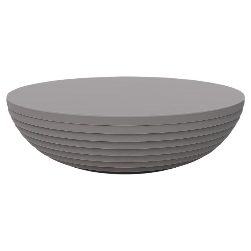 Petite table basse d'extérieur sculpturale en fibres circulaires de Piegatto en vente