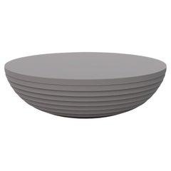 Circular Fiber Small By Piegatto, a Sculptural Outdoor Coffee Table
