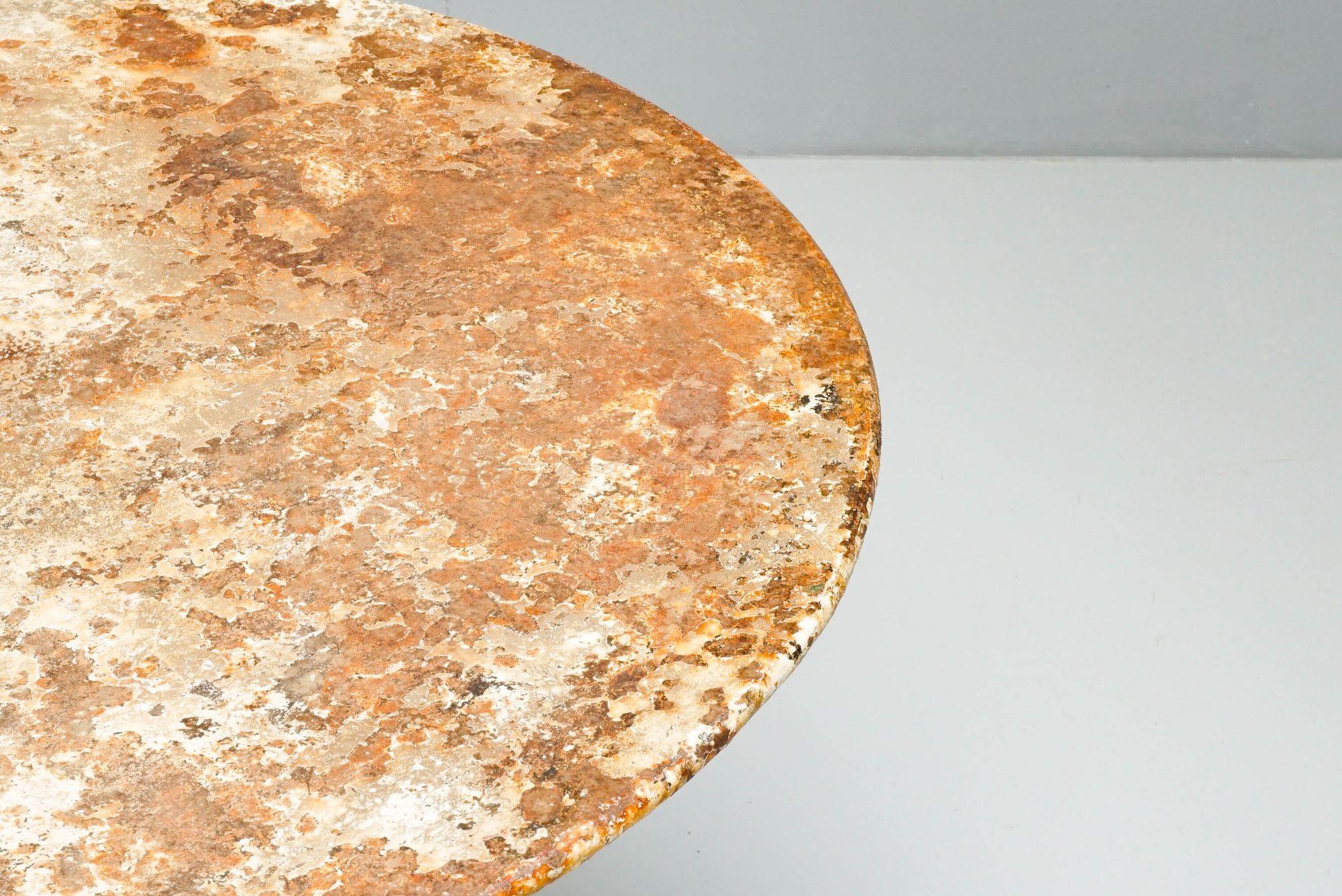 Acier Table de jardin pliante circulaire en vente
