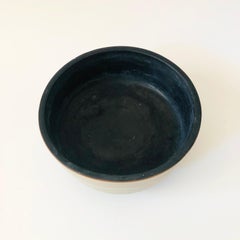 Circular Footed Ikebana Pottery Bowl